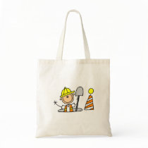 Construction Worker in Manhole Canvas Bag