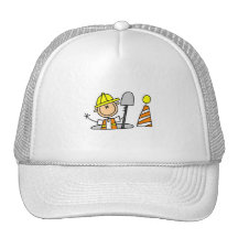 Construction Worker in Manhole Trucker Hats