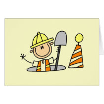 Construction Worker in Manhole Tshirts and Gifts