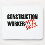 CONSTRUCTION WORKER LIGHT MOUSE PAD