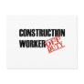 CONSTRUCTION WORKER LIGHT POST CARDS