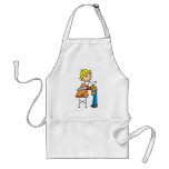 Construction Worker Sawing Board Apron