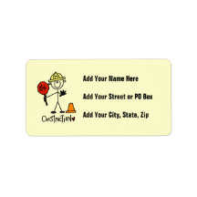 Construction Worker Stick Figure Labels