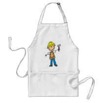 Construction Worker with Hammer Apron