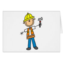 Construction Worker with Hammer