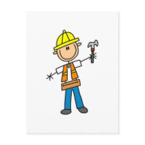 Construction Worker with Hammer