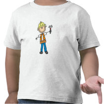 Construction Worker with Hammer T-shirt