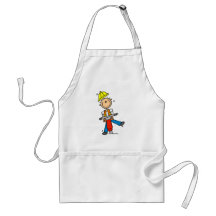 Construction Worker with Jack Hammer Apron