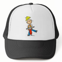 Construction Worker with Jack Hammer Hats