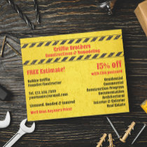 Constructions Postcard