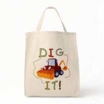 Constuction Vehicle Dig It Tshirts and Gifts Bag
