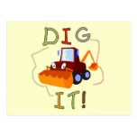 Constuction Vehicle Dig It Tshirts and Gifts Post Card
