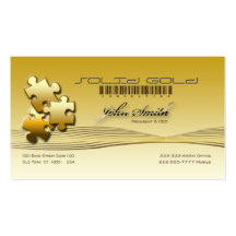 Consultation d'or massif [élégante] cartes de visite professionnelles