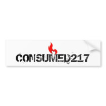Consumed217 white Bumper Sticker