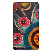 Contact floral d'iPod d'art de vecteur d'abrégé su Coques iPod Touch