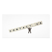 Contact Us Personalized Photo Card