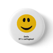 Contagious Smile Pinback Button