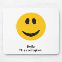 Contagious Smile Mouse Pad