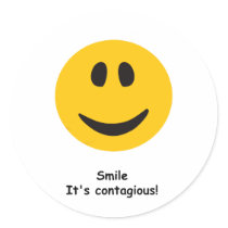 Contagious Smile Round Stickers