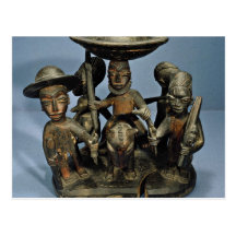 Container for divining equipment, Yoruba people, N Postcards