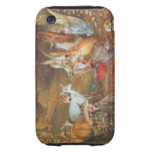 Conte de fées vintage, forêt enchantée par Fitzger Coque iPhone 3 Tough
