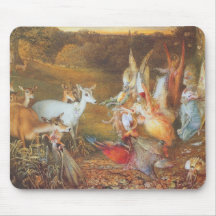 Conte de fées vintage, forêt enchantée par Fitzger Tapis De Souris