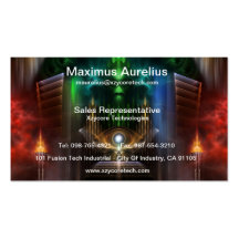 Contemplating Oz Fractal Art Business Card