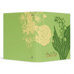 Contempo Floral (Cucumber / Cream) Vinyl Binder