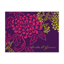 Contempo Floral (Purple Chartreuse) Save the Date