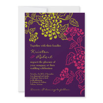 Contempo Floral (Purple / Chartreuse) v.2 Custom Announcement