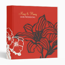 Contempo (Red / White / Navy) Vinyl Binder