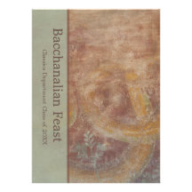 Contemporary Bacchanalia Roman Italian Theme Personalized Invites