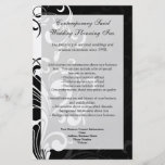 Contemporary Black and White Swirl Flyer Design