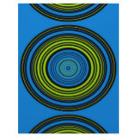 Contemporary blue and green circles