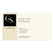 contemporary corporate business card