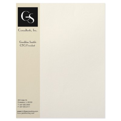 contemporary corporate letterhead by SharonCullars