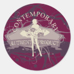 Contemporary Dance T-shirts and Gifts Round Stickers