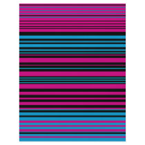 Contemporary dark pink black and blue stripes