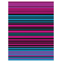 Contemporary dark pink black and blue stripes