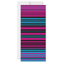 Contemporary dark pink black and blue stripes
