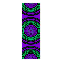 Contemporary dark purple green circles business cards