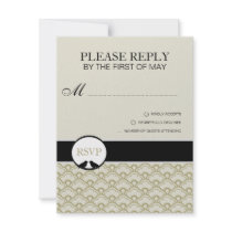 Contemporary Deco RSVP Card