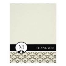 Contemporary Deco Thank You Cards Announcements