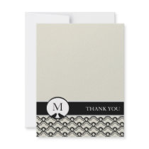 Contemporary Deco Thank You Cards