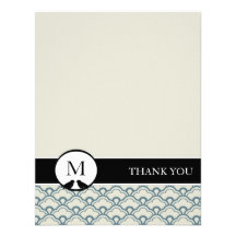Contemporary Deco Thank You Cards Custom Invitation