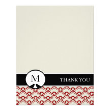 Contemporary Deco Thank You Cards Custom Announcements