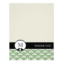 Contemporary Deco Thank You Cards Invite