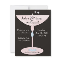 Contemporary Engagement Invitation