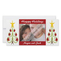 Contemporary Happy Holidays Photo Card