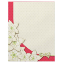 Contemporary Holiday Poinsettia Personalized Flyer